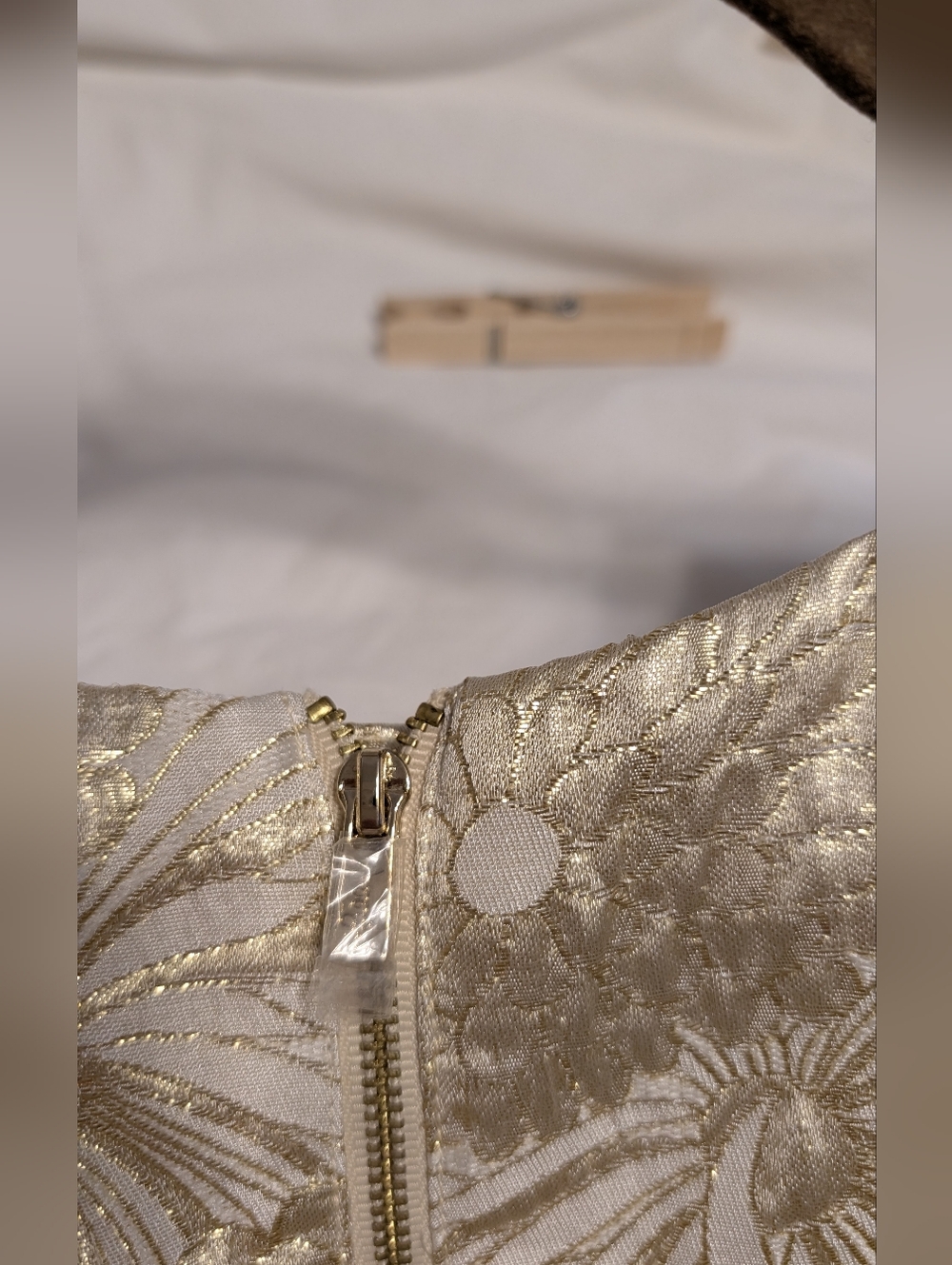 Lilly Pulitzer Gold Brocade Alani Dress Size 16 - Picture 5 of 13